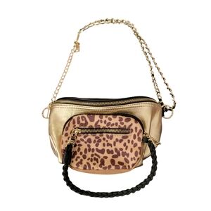 Steve Madden Convertible Belt-Bag Double-Chain & Pouch, Cross Body New! $99.99